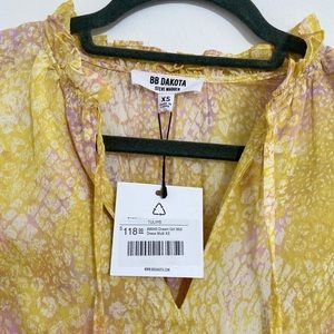 Bb Dakota by Steve Madden Sleeveless Printed Chiffon Dress